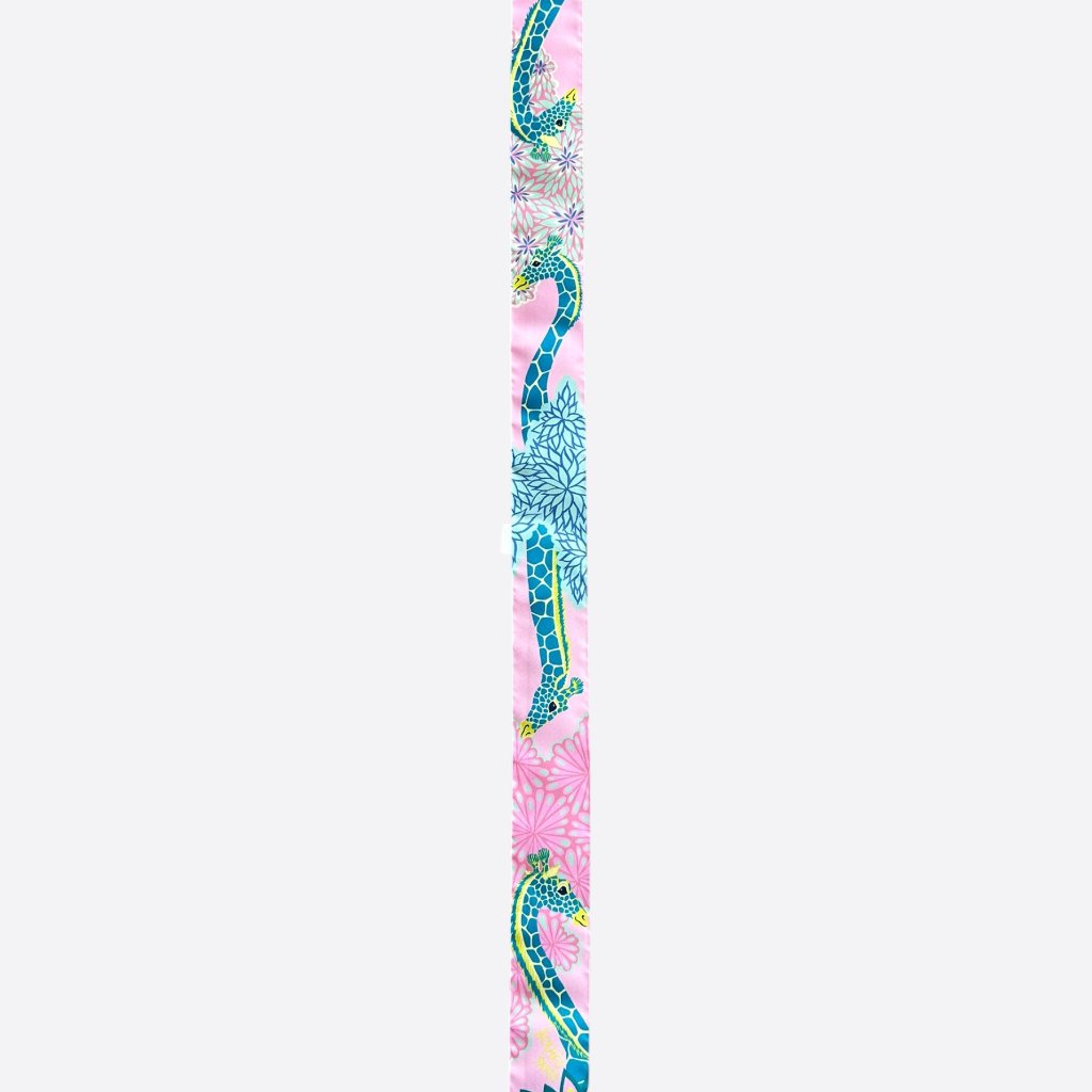 Hermes Pink & Blue The Three Graces Twilly